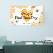 Niedlicher 1. Biettag! Erster Geburtstag Banner (Messeveranstaltung)