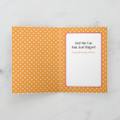 Niedlicher 1. Geburtstag Cartoon Karte (Innenseite)