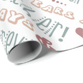 Niedlicher 25. Hochzeitstag Geschenkpapier (Rolleneckpunkt)