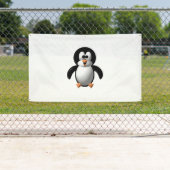 Niedlicher 3-D-Look Perky Pinguin Banner (Insitu)