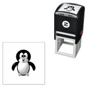 Niedlicher 3-D-Look Perky Pinguin Permastempel (Beispiel)