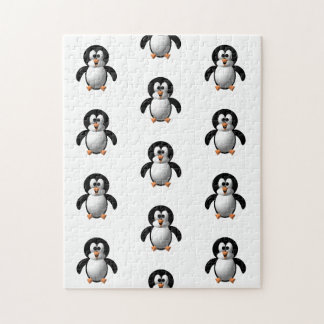 Niedlicher 3-D-Look Perky Pinguin Puzzle