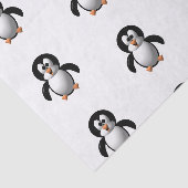 Niedlicher 3-D-Look Perky Pinguin Seidenpapier (Ausschnitt)