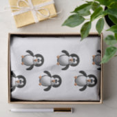 Niedlicher 3-D-Look Perky Pinguin Seidenpapier (Geschenk)