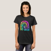 Niedlicher 3. Rainbow-Gefärbte Krawatte zurück nac T-Shirt (Vorne ganz)