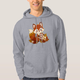 Niedlicher 3D-Papierfuchs mit aufwendigen goldenen Hoodie