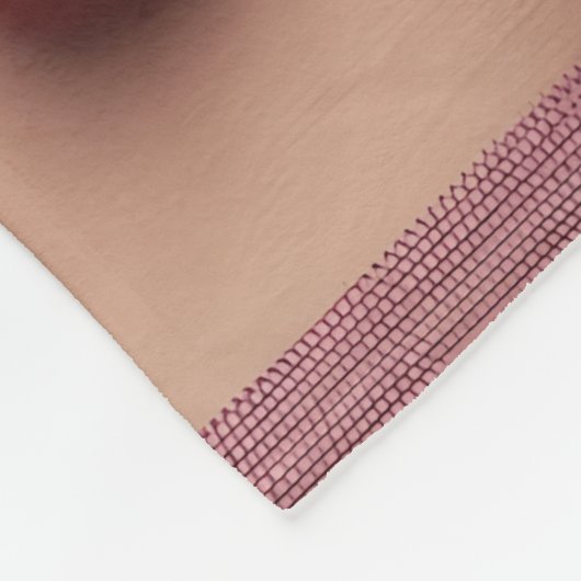 Niedlicher 3D-Shih-Tzu im rosa und weißen Hintergr Fleecedecke (Ecke)