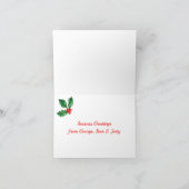 Niedlicher 3D-Snowman Frohe Weihnachten (Innenseite)