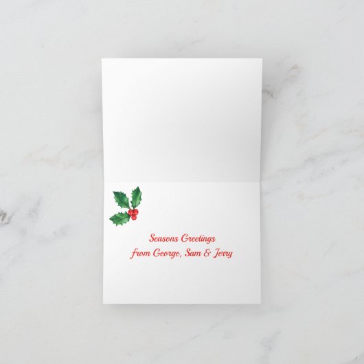 Niedlicher 3D-Snowman Frohe Weihnachten (Innenseite)