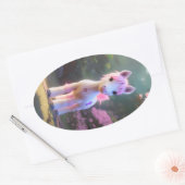 Niedlicher 3D-Spirit-Pony 10 Ovaler Aufkleber (Umschlag)