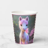 Niedlicher 3D-Spirit-Pony 10 Pappbecher (Rückseite)