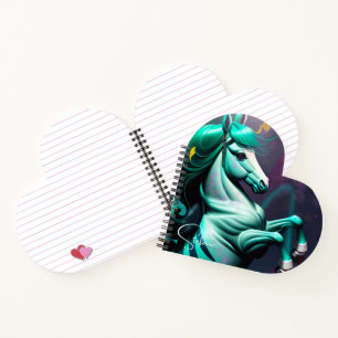 Niedlicher 3D-Spirit-Pony 24 Notizblock