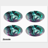 Niedlicher 3D-Spirit-Pony 24 Ovaler Aufkleber (Blatt)