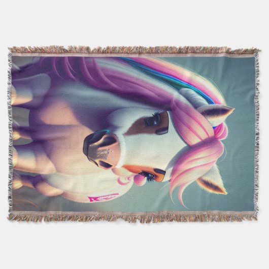 Niedlicher 3D-Spirit-Pony 2 Decke (Vorderseite)