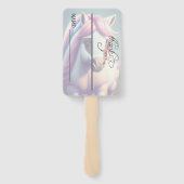 Niedlicher 3D-Spirit-Pony 2 Fächer (Rückseite)