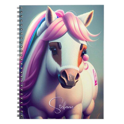 Niedlicher 3D-Spirit-Pony 2 Notizblock (Vorderseite)