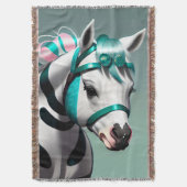 Niedlicher 3D-Spirit-Pony 7 Decke (Vorderseite Vertikal)