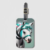 Niedlicher 3D-Spirit-Pony 7 Gepäckanhänger (Vorderseite Vertikal)