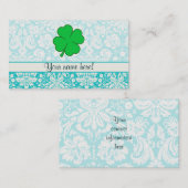 Niedlicher 4 Blatt-Klee Visitenkarte (Vorne/Hinten)