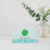 Niedlicher 4 Blatt-Klee Visitenkarte (Stehend Vorderseite)