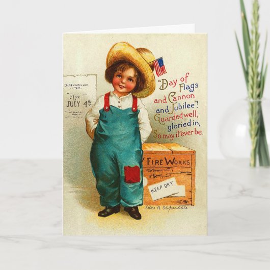 Niedlicher 4. Juli Card Karte (Vorderseite)