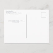 Niedlicher 4. Juli Red White Blue Patriotic Kuh Einladungspostkarte (Rückseite)