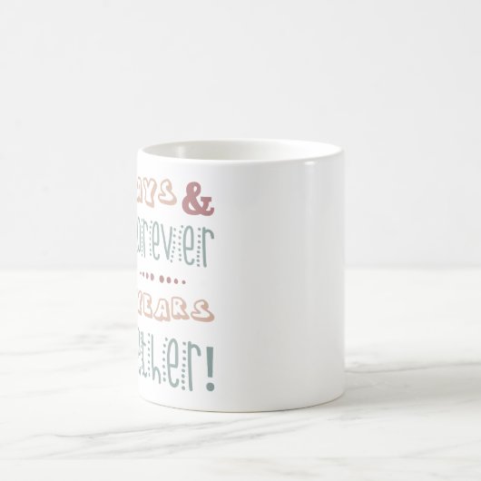 Niedlicher 60. Hochzeitstag Kaffeetasse (Mittel)