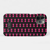 Niedlicher 8-Bit-rosa Bow-Krawatte-Multifunktionsl Case-Mate iPhone Hülle (Rückseite (Horizontal))