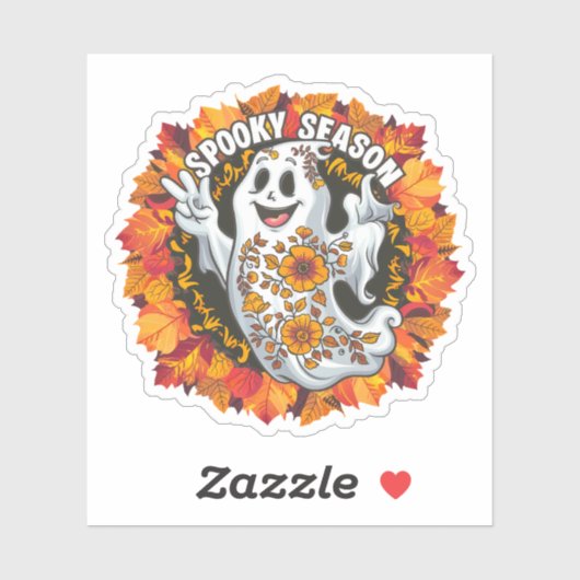 Niedlicher, aber Beängstigender Cartoon Ghost Aufkleber (Blatt)