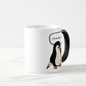 Niedlicher, aber schelender Pinguin Verwandlungstasse (VorderseiteRechts)