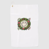 Niedlicher, aber spöttischer Ghost-Illustrations-T Golfhandtuch (Vorderseite)