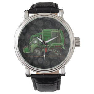 Niedlicher Abfall-LKW-Abfall-LKW Armbanduhr