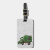 Niedlicher Abfall-LKW-Abfall-LKW Gepäckanhänger (Vorderseite vertikal)