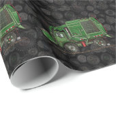 Niedlicher Abfall-LKW-Abfall-LKW Geschenkpapier (Rolleneckpunkt)