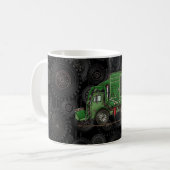 Niedlicher Abfall-LKW-Abfall-LKW Kaffeetasse (Vorderseite Links)
