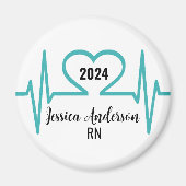 Niedlicher Abschluss Ärztin Krankenpflegerin Magnet (Vorne)