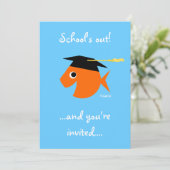 Niedlicher Abschluss Beach oder Pool Party Türkis Einladung (Stehend Vorderseite)