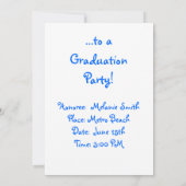 Niedlicher Abschluss Beach oder Pool Party Türkis Einladung (Rückseite)