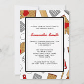 Niedlicher Abschluss der Kochschule Einladung (Rückseite)