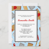 Niedlicher Abschluss der Kochschule Einladung (Rückseite)