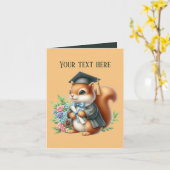 Niedlicher Abschluss E-Mail-Eichhörnchen Karte (Gelbe Blume)