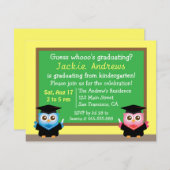 Niedlicher Abschluss für Kinder Einladung (Vorne/Hinten)