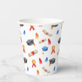 Niedlicher Abschluss Gemustert Pappbecher (Vorderseite)