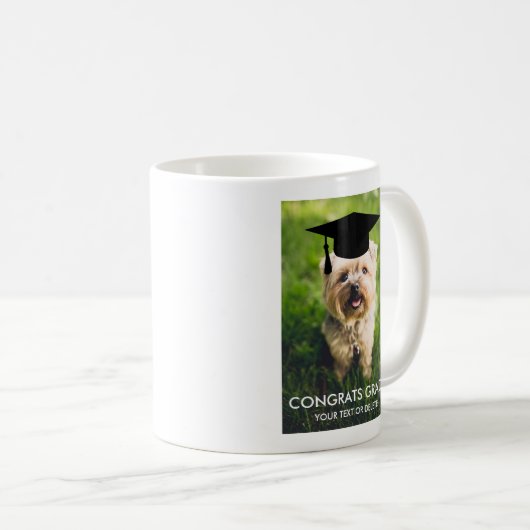 Niedlicher Abschluss Geschenk Funny Dog Lover Cust Kaffeetasse (VorderseiteRechts)