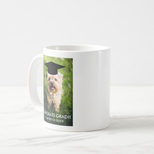 Niedlicher Abschluss Geschenk Funny Dog Lover Cust Kaffeetasse (Vorderseite Links)