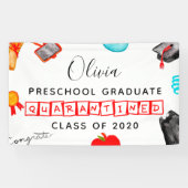 Niedlicher Abschluss im Vorschulalter Quarantine 2 Banner (Horizontal)