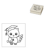 Niedlicher Abschluss in einer Hülle mit einem Roll Gummistempel (Stempel)