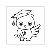 Niedlicher Abschluss in einer Hülle mit einem Roll Permastempel (Design)