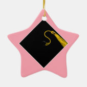 Niedlicher Abschluss Keramik Ornament (Hinten)