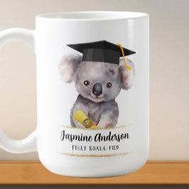 Niedlicher Abschluss Koala personalisiert Kaffeetasse